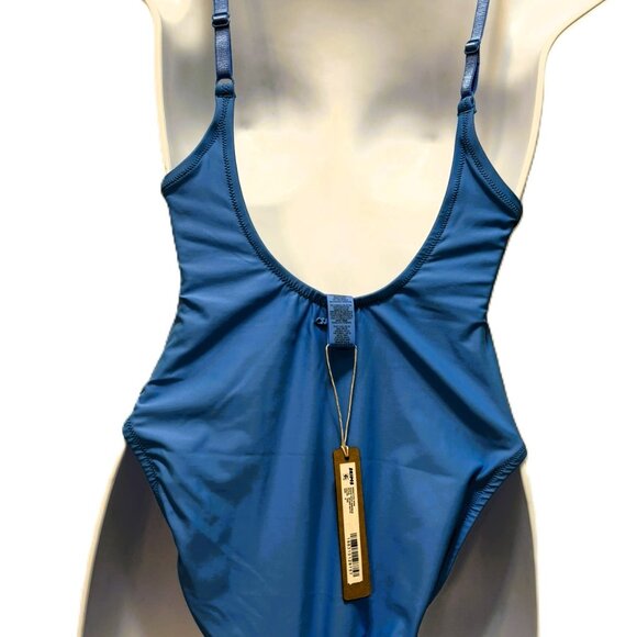 NWT SKIMS Signature Swim Tide Scoop Neck one piece swimsuit Sz M - Picture 3 of 9